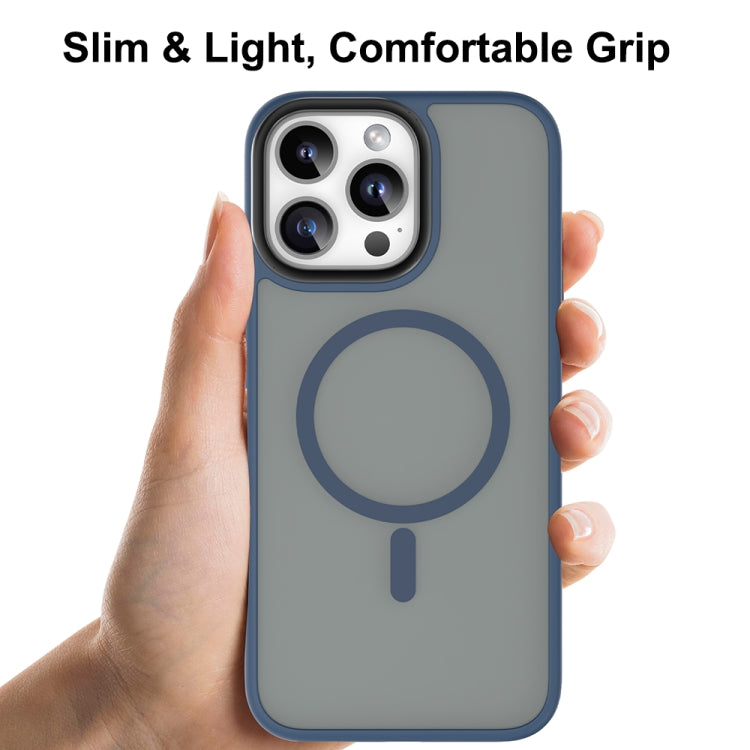 For iPhone 16 Pro Mutural Skin Feel Series Frosted MagSafe Magnetic Phone Case(Light Blue) - free shipping - PMC Jewellery - Order now!