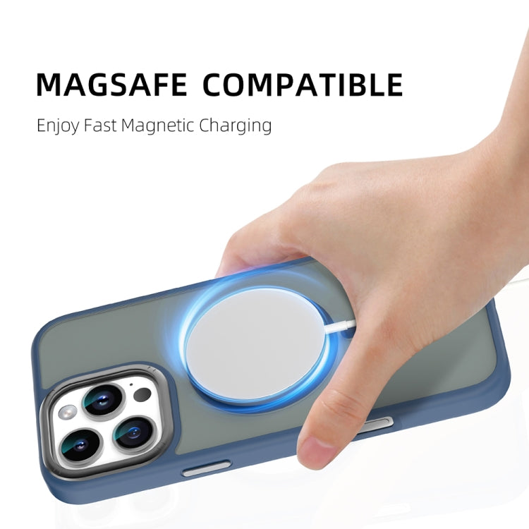 For iPhone 16 Pro Mutural Skin Feel Series Frosted MagSafe Magnetic Phone Case(Light Blue) - free shipping - PMC Jewellery - Order now!