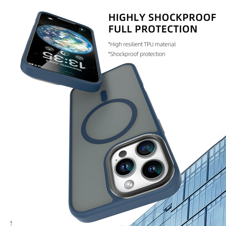 For iPhone 16 Pro Mutural Skin Feel Series Frosted MagSafe Magnetic Phone Case(Light Blue) - free shipping - PMC Jewellery - Order now!