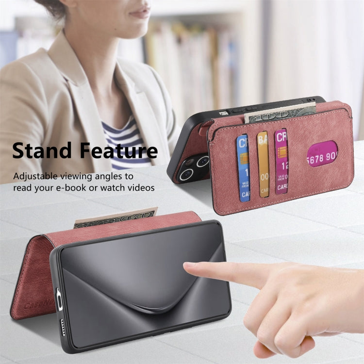 For Huawei Pura 70 CaseNeo MagSafe RFID Anti-theft Retro Leather Phone Case(Pink) - free shipping - PMC Jewellery - Order now!