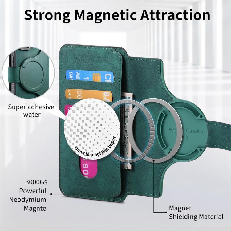 For Honor 400 Pro Global 160.8mm CaseNeo MagSafe RFID Anti-theft Retro Leather Phone Case(Green) - free shipping - PMC TechLife - Order now!