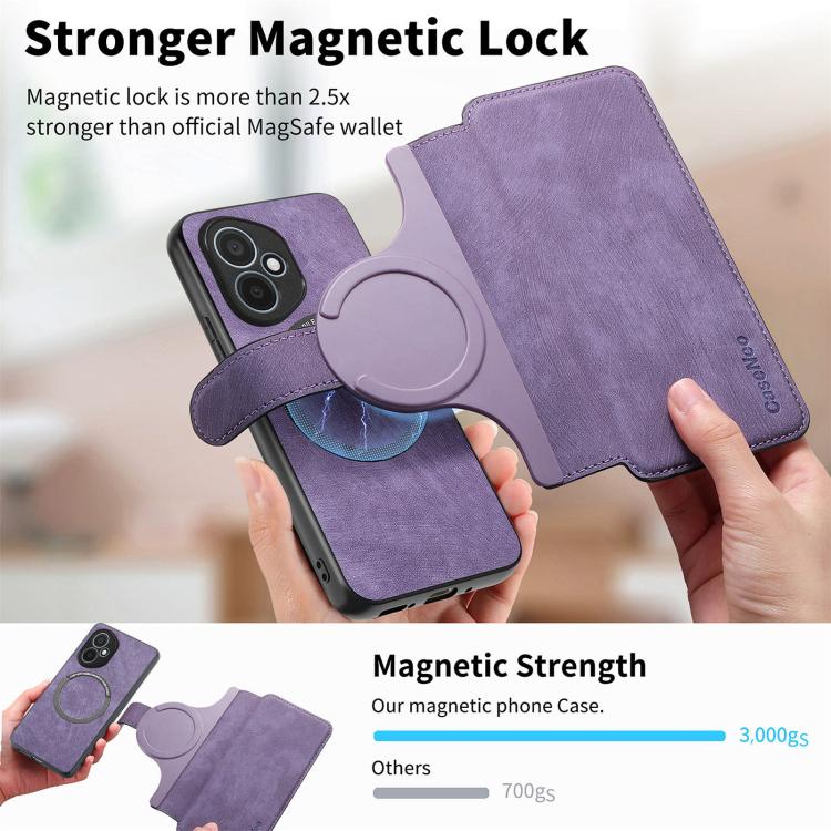For Honor 400 Global 156.5mm CaseNeo MagSafe RFID Anti-theft Retro Leather Phone Case(Purple) - free shipping - PMC TechLife - Order now!