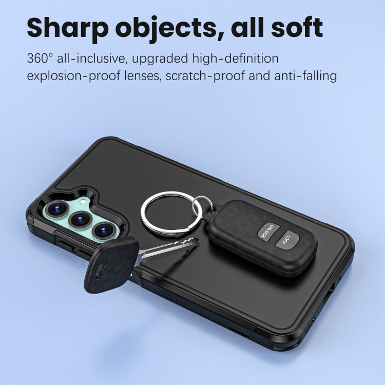 For Samsung Galaxy A16 5G / 4G RedPepper Box PC Hybrid TPU Phone Case(Black) - free shipping - PMc TechLife - Order now!