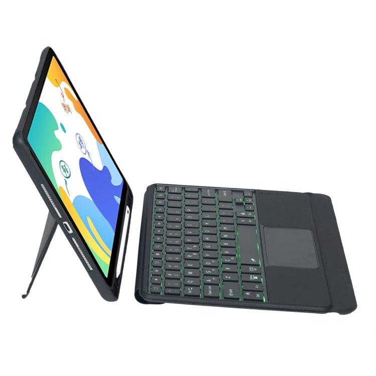 For Honor V6 / Tablet V7 Detachable Backlit Bluetooth Keyboard Leather Case with Touchpad(Black) - free shipping - PMC Jewellery - Order now!