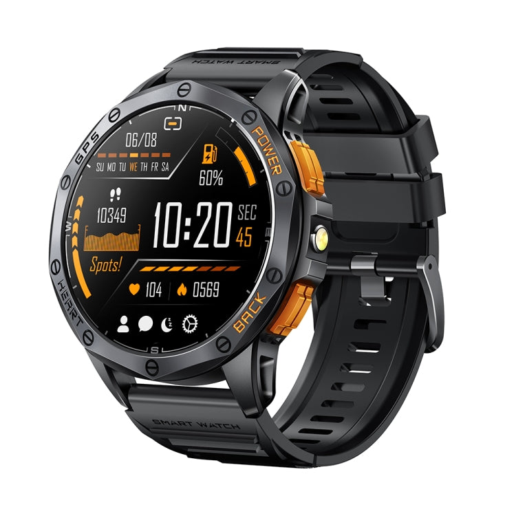 LEMFO K67 1.43 inch AMOLED Screen GPS Sports Smart Watch, Support Bluetooth Call / Health Monitoring(Black) - free shipping - PMC TechLife - Order now!