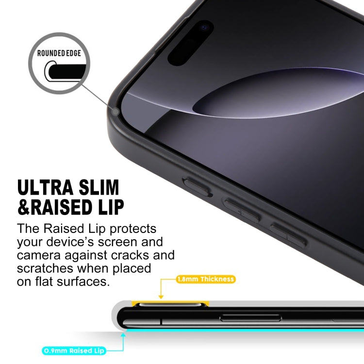 For iPhone 16 Pro GEBEI Plain Leather TPU Hybrid PU Phone Case(Black) - free shipping - PMC Jewellery - Order now!