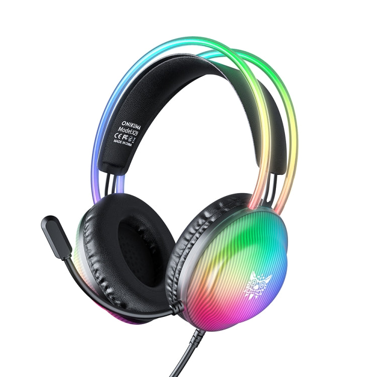 ONIKUMA X29 Head-mounted RGB Light Wired Gaming Headset, Cable Length: 2.2m(Black) - Multimedia Headset by ONIKUMA | Online Shopping South Africa | PMC TechLife | Buy Now Pay Later Mobicred