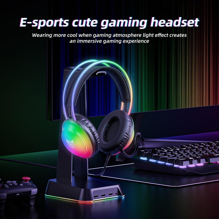 ONIKUMA X29 Head-mounted RGB Light Wired Gaming Headset, Cable Length: 2.2m(Black) - Multimedia Headset by ONIKUMA | Online Shopping South Africa | PMC TechLife | Buy Now Pay Later Mobicred