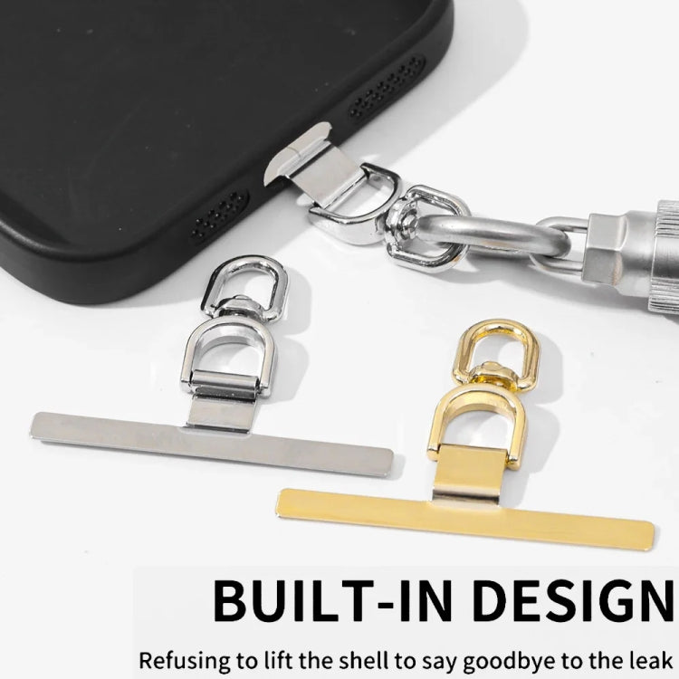 360 Degree Rotation T-shape Metal Mobile Phone Lanyard Fixing Gasket(Rose Gold) - free shipping - PMc TechLife - Order now!