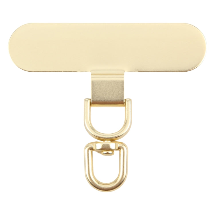 360 Degree Rotation Oval Metal Mobile Phone Lanyard Fixing Gasket(Gold) - free shipping - PMc TechLife - Order now!