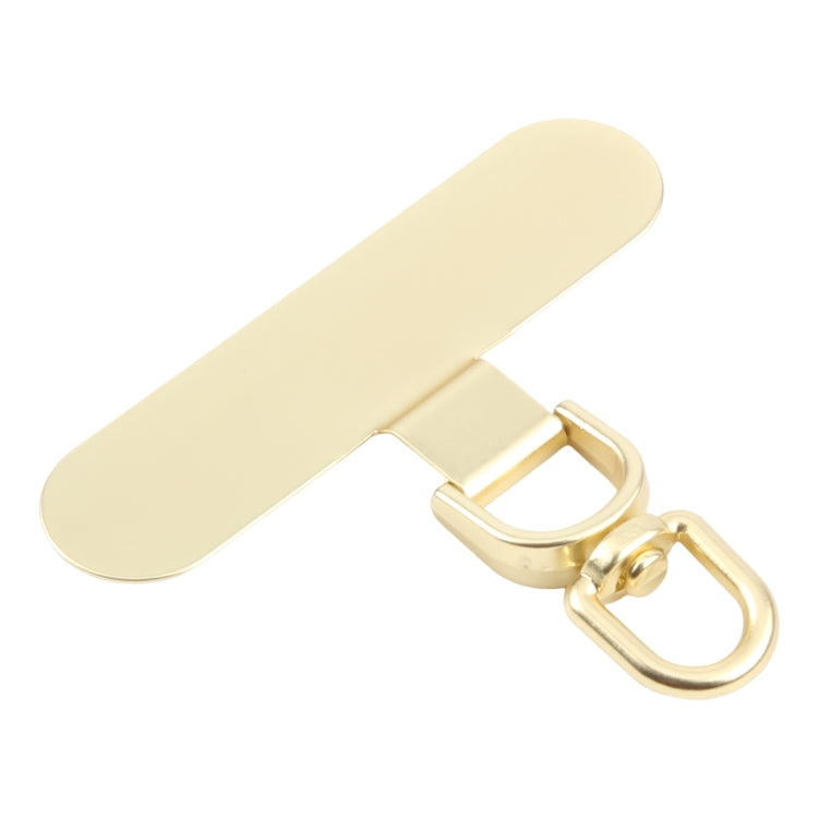 360 Degree Rotation Oval Metal Mobile Phone Lanyard Fixing Gasket(Gold) - free shipping - PMc TechLife - Order now!