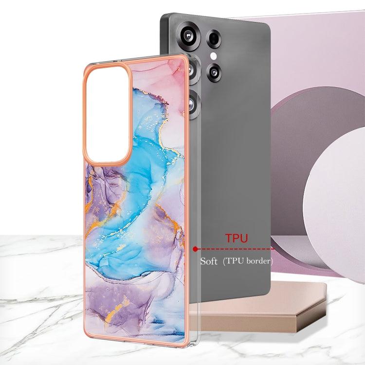 For Samsung Galaxy S25 Ultra 5G Electroplating IMD TPU Phone Case(Blue Marble) - Galaxy S25 Ultra 5G Cases by PMC Jewellery | Online Shopping South Africa | PMC Jewellery | Buy Now Pay Later Mobicred