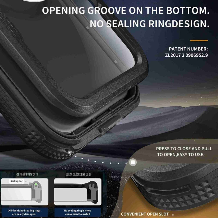 For iPhone 16 Pro RedPepper IP68 Waterproof Triple-proof MagSafe Phone Case(Black) - free shipping - PMC Jewellery - Order now!