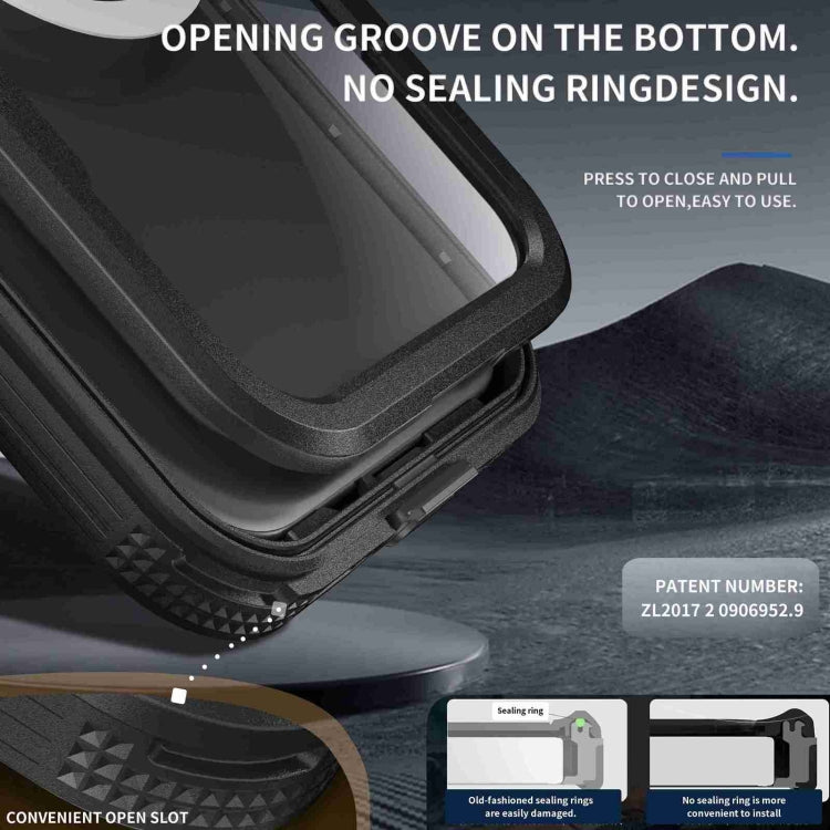 For iPhone 16 Plus RedPepper IP68 Waterproof Triple-proof MagSafe Phone Case(Black) - free shipping - PMC Jewellery - Order now!