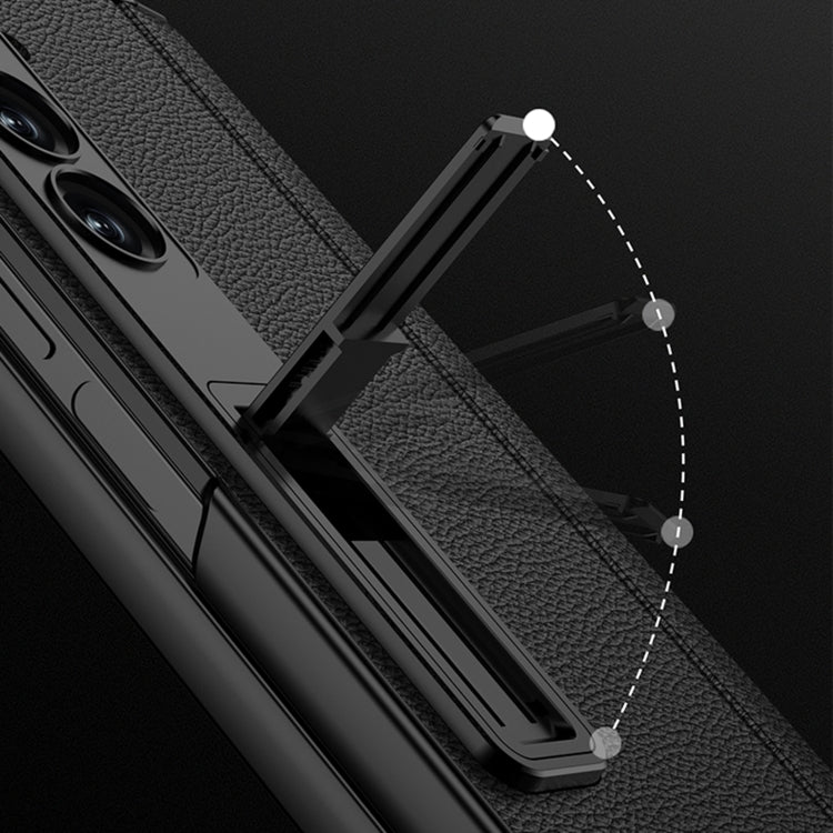 For Samsung Galaxy Z Fold6 GKK Integrated Magnetic Leather Flip Phone Case with Pen Box, Not Included Pen(Carbon Fiber) - free shipping - PMC Jewellery - Order now!