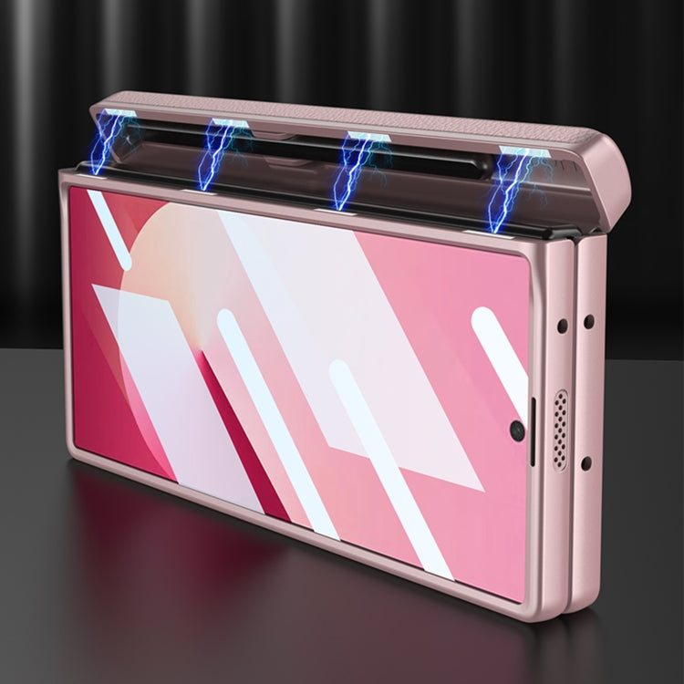 For Samsung Galaxy Z Fold6 GKK Integrated Magnetic Leather Flip Phone Case with Pen Box, Not Included Pen(Carbon Fiber) - free shipping - PMC Jewellery - Order now!