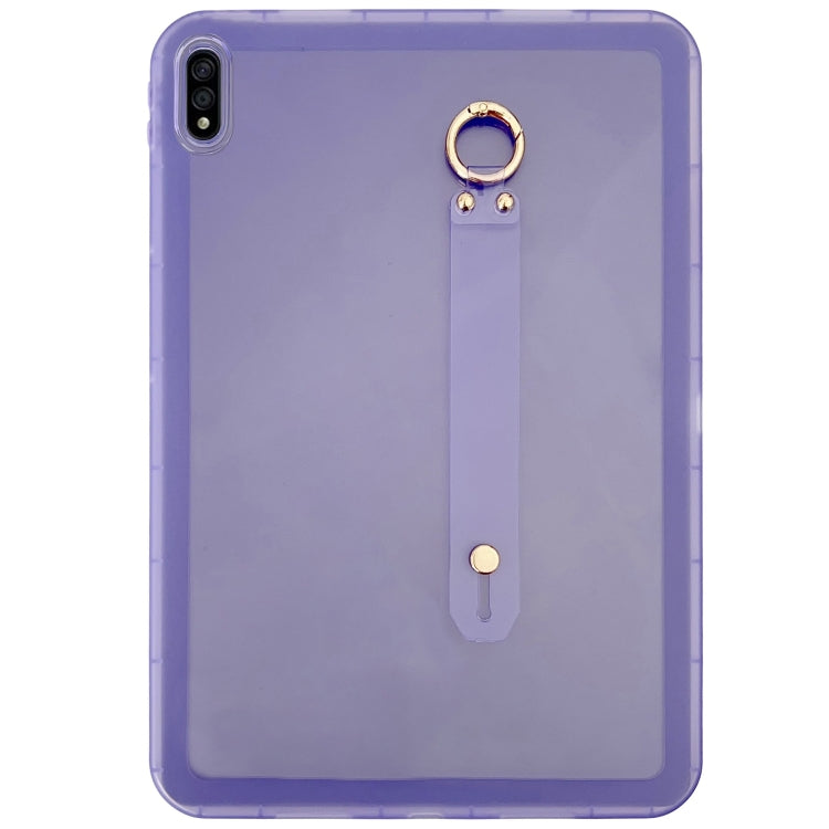 For Samsung Galaxy Tab S9 / S8 / S7 Wristband Holder PC Hybrid TPU Soft Tablet Case(Purple) - free shipping - PMC Jewellery - Order now!