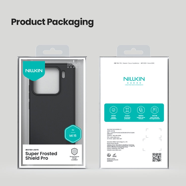For Xiaomi 15 NILLKIN Frosted Shield Pro PC + TPU Phone Case(Black) - free shipping - PMC Jewellery - Order now!