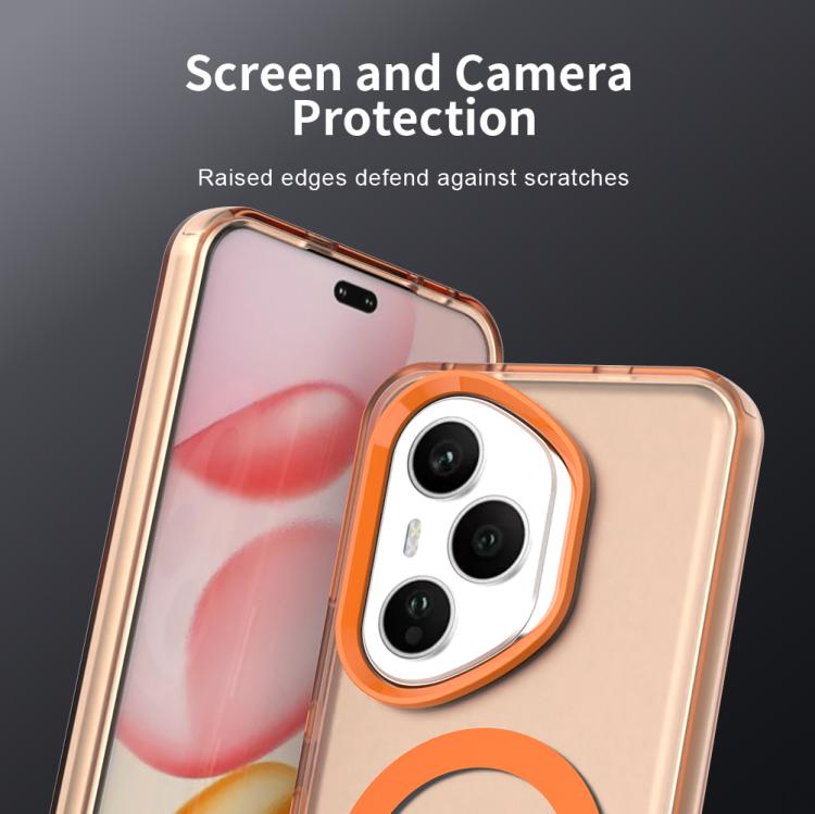 For Honor 400 Pro Global 160.8mm Candy Magsafe PC Hybrid TPU Phone Case(Orange) - free shipping - PMC TechLife - Order now!