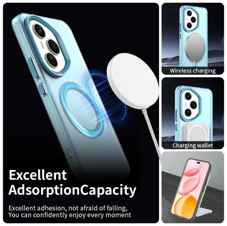 For Honor 400 Pro Global 160.8mm Candy Magsafe PC Hybrid TPU Phone Case(Blue) - free shipping - PMC TechLife - Order now!