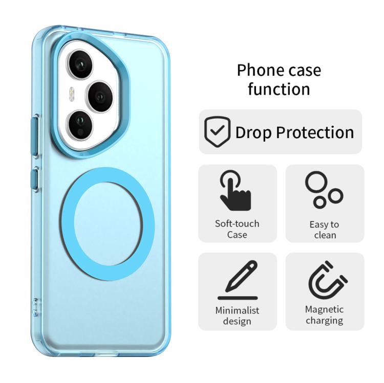 For Honor 400 Pro Global 160.8mm Candy Magsafe PC Hybrid TPU Phone Case(Blue) - free shipping - PMC TechLife - Order now!