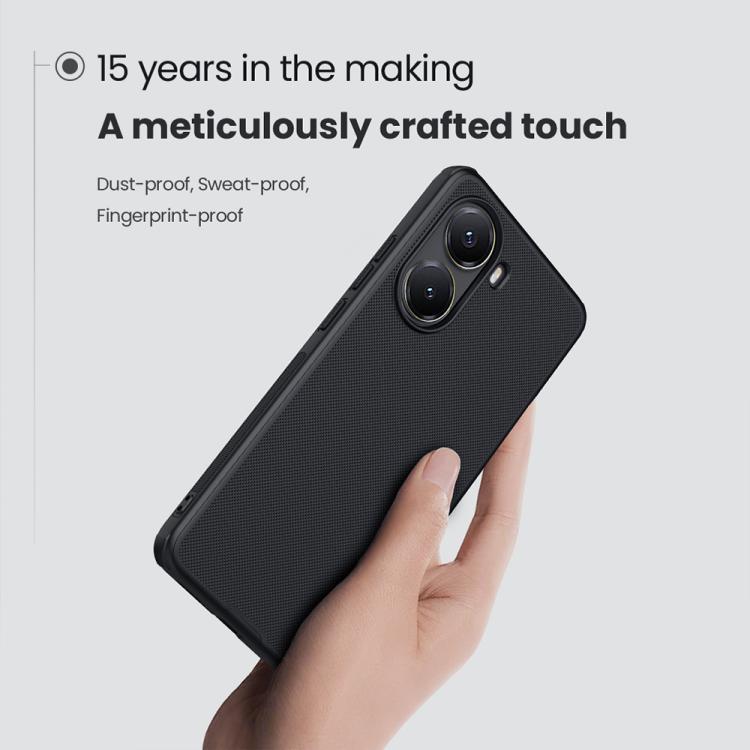 For Xiaomi Poco X7 Pro NILLKIN Frosted Shield Pro Magnetic Phone Case(Black) - Xiaomi Cases by NILLKIN | Online Shopping South Africa | PMc TechLife | Buy Now Pay Later Mobicred