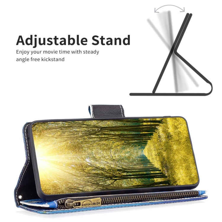 For Samsung Galaxy S25+ 5G Colored Drawing Pattern Zipper Leather Phone Case(Gold Butterfly) - Galaxy S25+ 5G Cases by PMC Jewellery | Online Shopping South Africa | PMC Jewellery | Buy Now Pay Later Mobicred