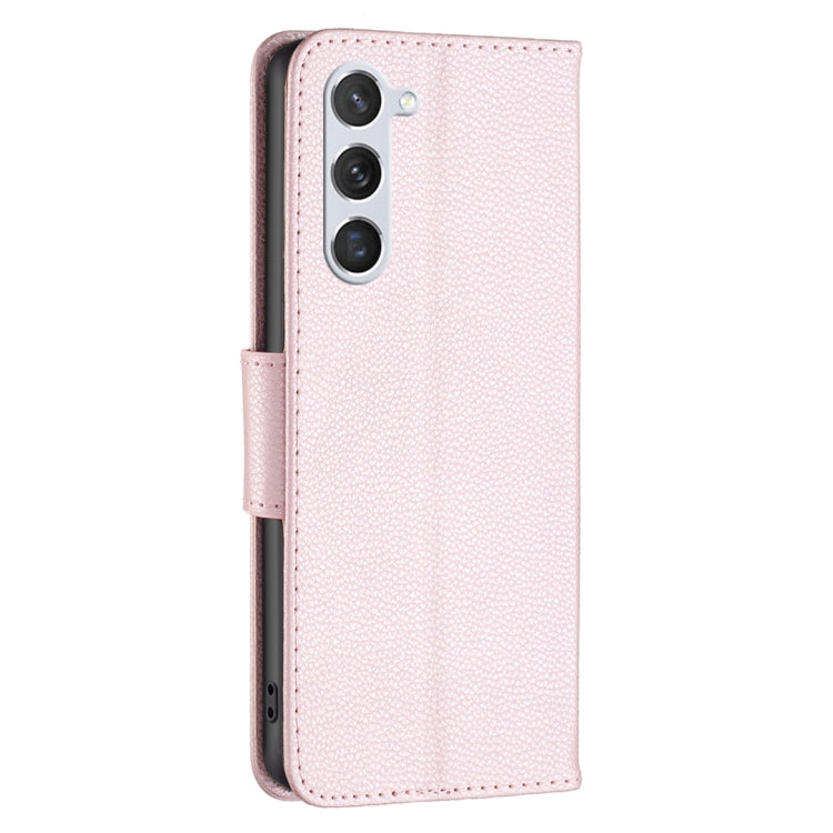 For Samsung Galaxy S25 5G Litchi Texture Pure Color Flip Leather Phone Case(Rose Gold) - free shipping - PMC TechLife - Order now!