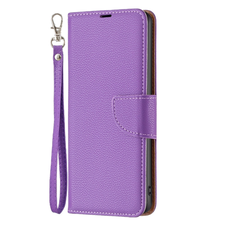 For Samsung Galaxy S25+ 5G Litchi Texture Pure Color Flip Leather Phone Case(Purple) - Galaxy S25+ 5G Cases by PMC TechLife | Online Shopping South Africa | PMC TechLife | Buy Now Pay Later Mobicred