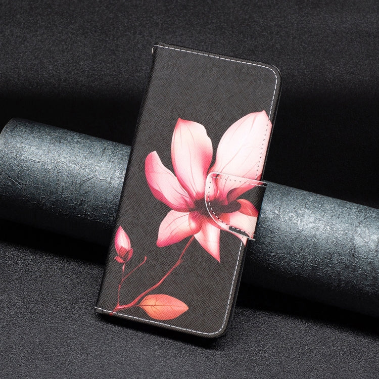 For Samsung Galaxy S25 5G Colored Drawing Pattern Leather Phone Case(Lotus) - free shipping - PMC Jewellery - Order now!