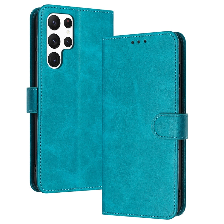 For Samsung Galaxy S25 Ultra 5G Solid Calf Texture Flip Leather Phone Case(Green) - Galaxy S25 Ultra 5G Cases by PMC TechLife | Online Shopping South Africa | PMC TechLife | Buy Now Pay Later Mobicred