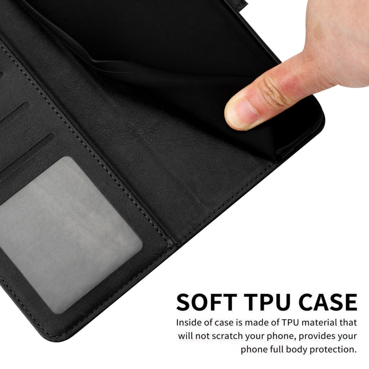 For Samsung Galaxy S25+ / S24+ 5G Solid Calf Texture Flip Leather Phone Case(Black) - Galaxy S25+ 5G Cases by PMC TechLife | Online Shopping South Africa | PMC TechLife | Buy Now Pay Later Mobicred