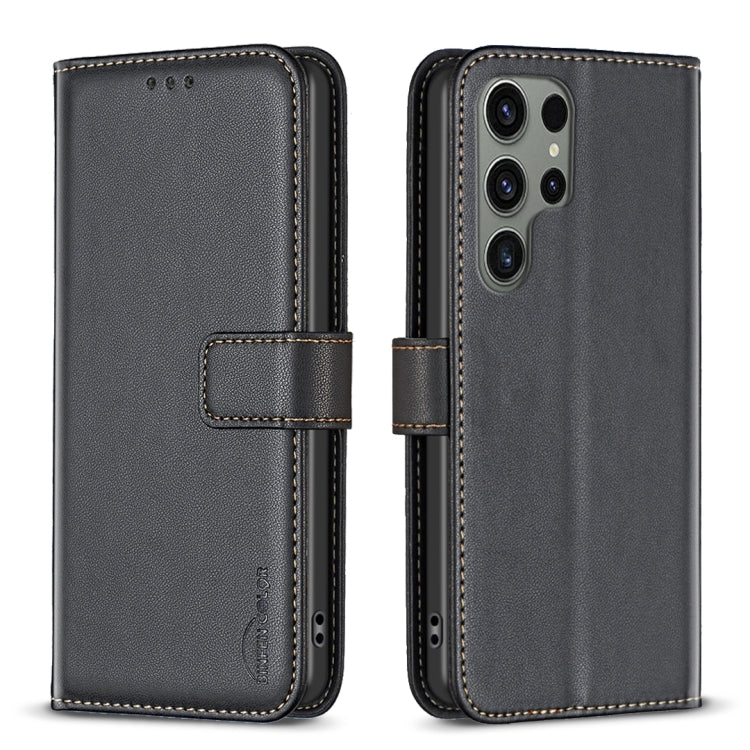 For Samsung Galaxy S25 Ultra 5G Magnetic Buckle Leather Phone Case(Black) - free shipping - PMC Jewellery - Order now!