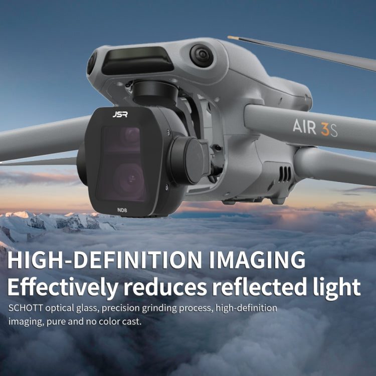 For DJI Air 3S JSR CB Series Drone Lens Filter, Filter:8 in 1 CPL UV ND Mixed - free shipping - PMC TechLife - Order now!
