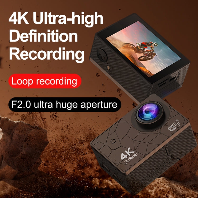 I5-361 2.0 inch IPS HD Screen Wide Angle 4K WiFi Action Camera, Style:with Remote Control - Video Cameras by PMC TechLife | Online Shopping South Africa | PMC TechLife | Buy Now Pay Later Mobicred