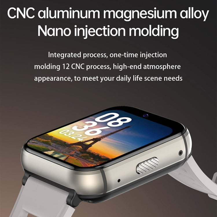 UNIWA DM66 4G Calling Smart Watch, 2GB+16GB, 1.99 inch IPS Screen Android 9.0 Support WiFi GPS(Silver) - free shipping - PMC TechLife - Order now!