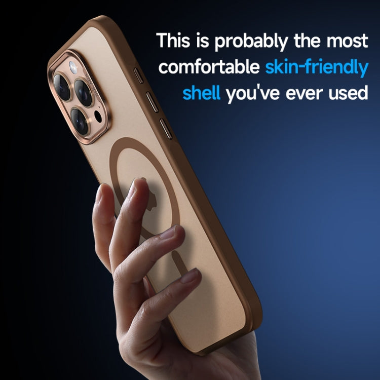 For iPhone 16 Plus SULADA Light Sand MagSafe Magnetic PC Hybrid TPU Phone Case(Grey) - free shipping - PMC Jewellery - Order now!