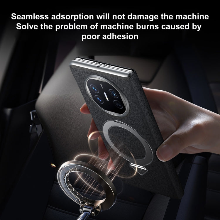 For Huawei Mate X5 / X3 SULADA Smart View Window MagSafe Magnetic Holder Leather Phone Case(Brown) - free shipping - PMC TechLife - Order now!