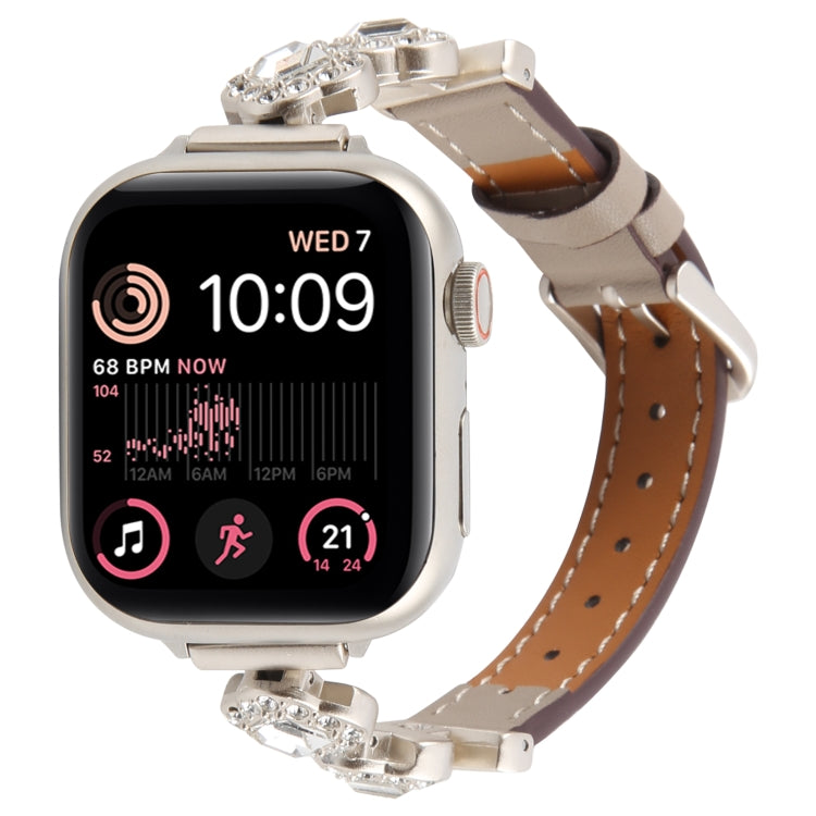 For Apple Watch 46mm / 49mm / 45mm / 44mm Microfiber Leather Diamond Slim Watch Band(Grey) - Watch Bands by PMc TechLife | Online Shopping South Africa | PMc TechLife | Buy Now Pay Later Mobicred