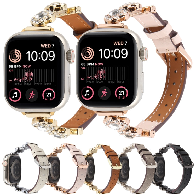 For Apple Watch 46mm / 49mm / 45mm / 44mm Microfiber Leather Diamond Slim Watch Band(Grey) - Watch Bands by PMc TechLife | Online Shopping South Africa | PMc TechLife | Buy Now Pay Later Mobicred
