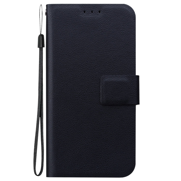 For iPhone 16e Ultra-thin Voltage Magnetic Buckle Leather Phone Case(Black) - iPhone 16e Cases by PMC TechLife | Online Shopping South Africa | PMC TechLife | Buy Now Pay Later Mobicred