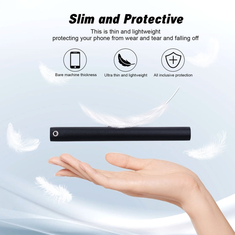 For iPhone 16e Ultra-thin Voltage Magnetic Buckle Leather Phone Case(Black) - iPhone 16e Cases by PMC TechLife | Online Shopping South Africa | PMC TechLife | Buy Now Pay Later Mobicred