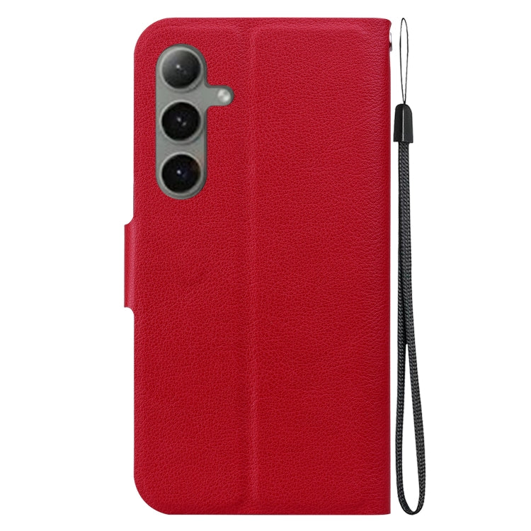 For Samsung Galaxy S25+ 5G Ultra-thin Voltage Magnetic Buckle Leather Phone Case(Red) - Galaxy S25+ 5G Cases by PMC TechLife | Online Shopping South Africa | PMC TechLife | Buy Now Pay Later Mobicred