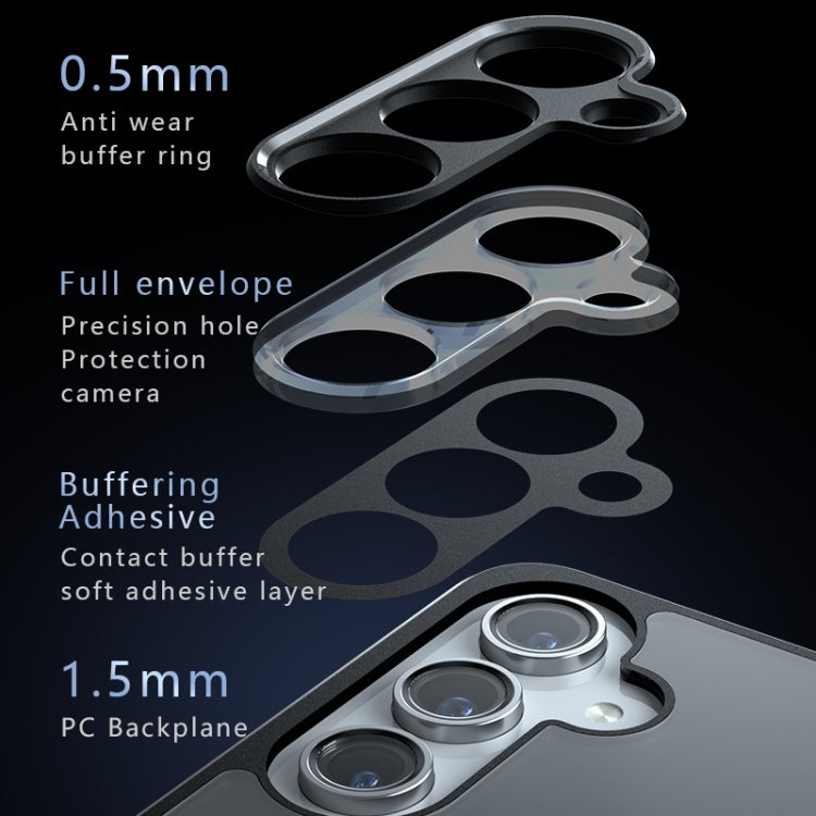 For Samsung Galaxy S25+ 5G Armor Precise Hole PC Hybrid TPU Phone Case(Transparent) - free shipping - PMC Jewellery - Order now!