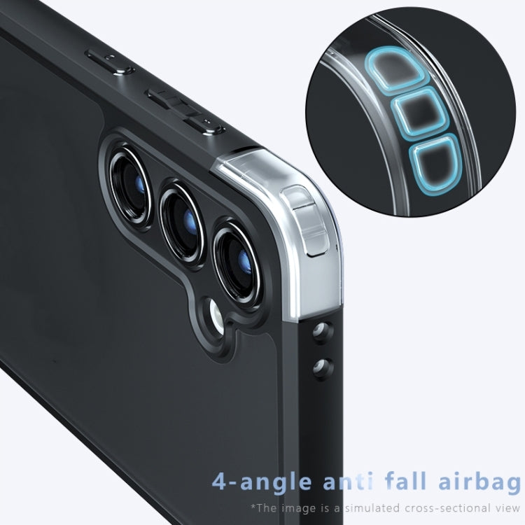 For Samsung Galaxy S25+ 5G Armor Precise Hole PC Hybrid TPU Phone Case(Transparent) - free shipping - PMC Jewellery - Order now!