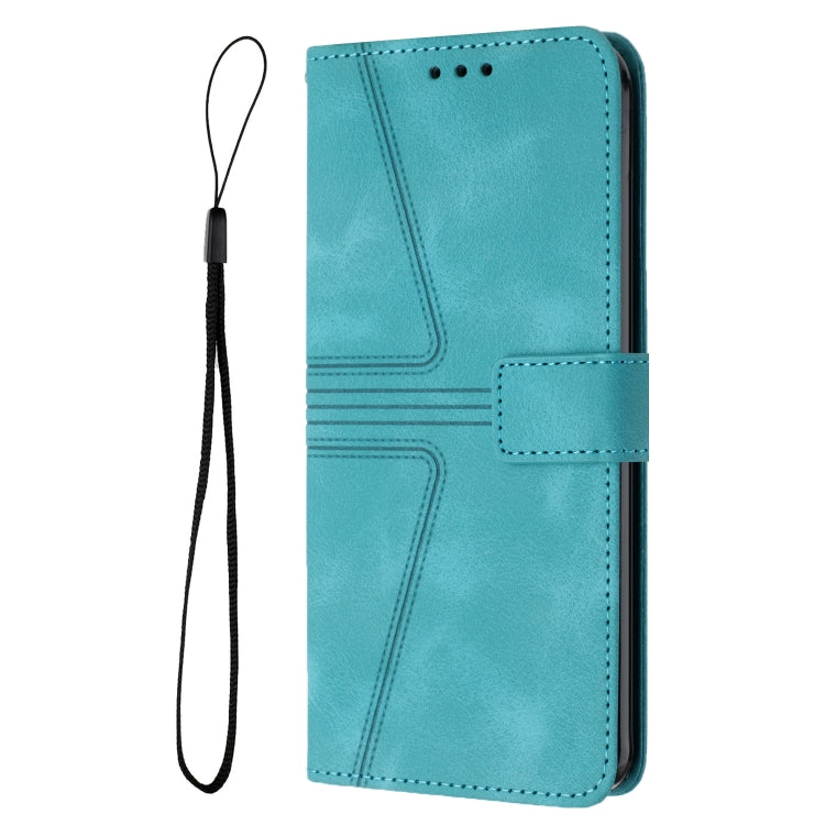 For Samsung Galaxy S25 5G Triangle Solid Color Leather Phone Case(Green) - Galaxy S25 5G Cases by PMC TechLife | Online Shopping South Africa | PMC TechLife | Buy Now Pay Later Mobicred