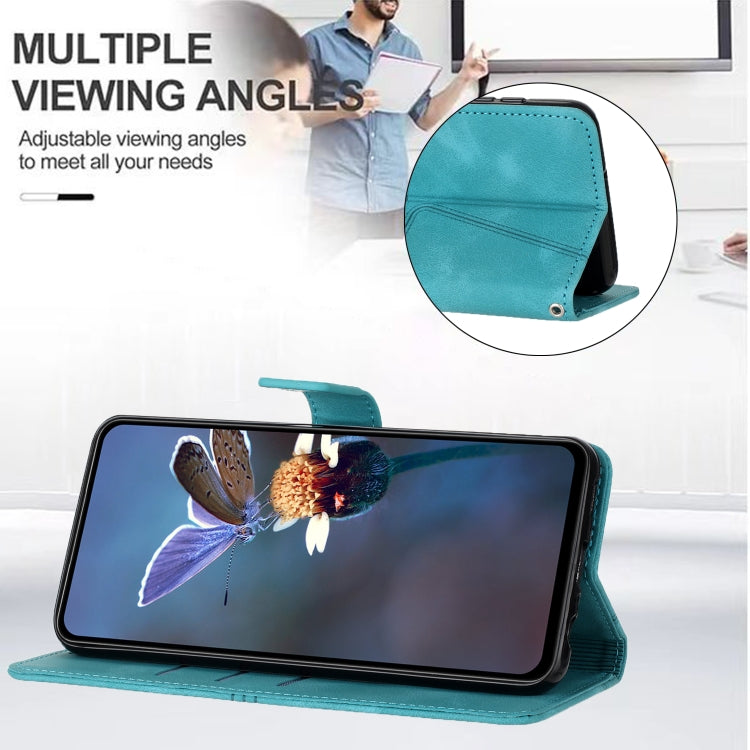 For Samsung Galaxy S25+5G Triangle Solid Color Leather Phone Case(Green) - Galaxy S25+ 5G Cases by PMC TechLife | Online Shopping South Africa | PMC TechLife | Buy Now Pay Later Mobicred