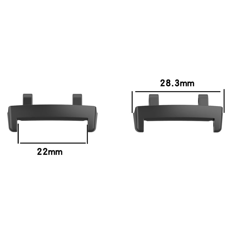 For Amazfit T-Rex 3 1 Pair Metal Head Adapter Watch Band Connector With Removal Tool(Silver) - free shipping - PMc TechLife - Order now!