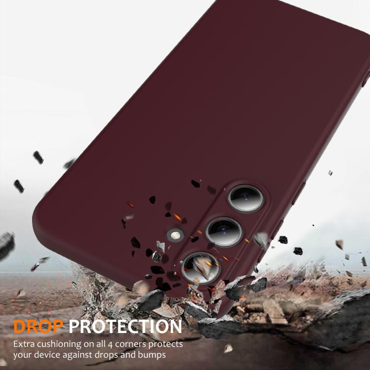 For Samsung Galaxy S25+ 5G Shockproof Silicone Magsafe Phone Case(Plum Color) - Galaxy S25+ 5G Cases by PMC Jewellery | Online Shopping South Africa | PMC Jewellery | Buy Now Pay Later Mobicred