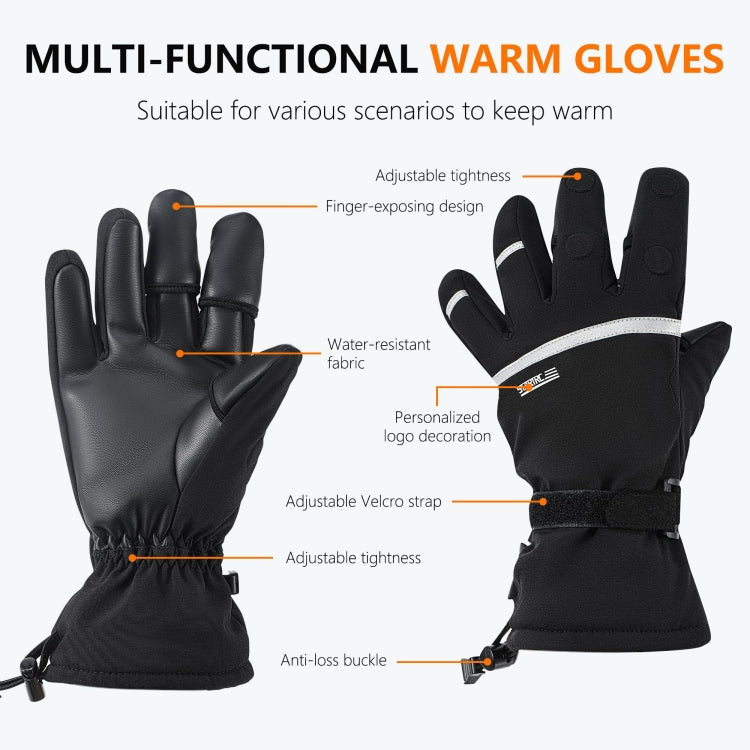 STARTRC Universal Drone Remote Control Photography Gloves Winter Warm Gloves, Size:L(Black) - free shipping - PMC TechLife - Order now!